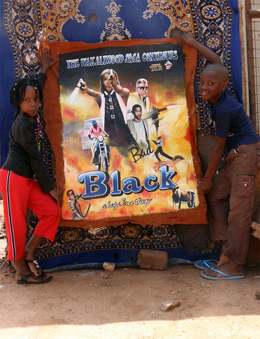 Hand Painted Poster! Bad Black