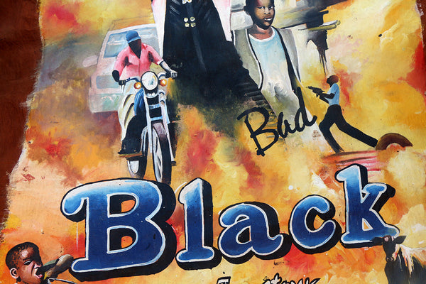 Hand Painted Poster! Bad Black