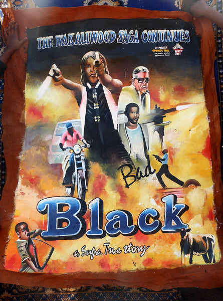 Hand Painted Poster! Bad Black
